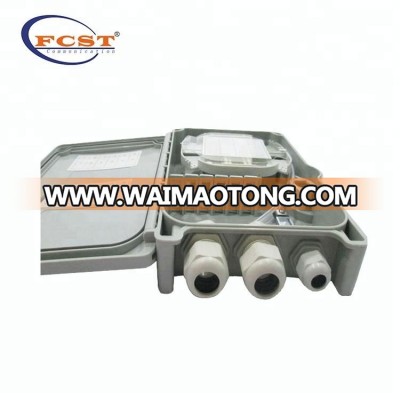 FCST02214 Wall and pole mountable Outdoor ABS plastic 16 24 core Terminal Box With Pigtail/PLC Splitter