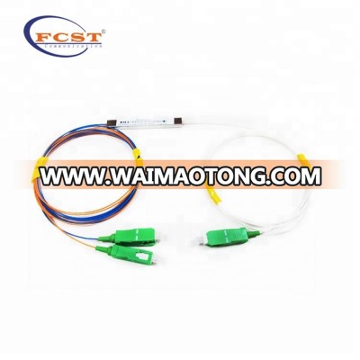 Prompt Supply Optical Fiber splitter 1 2 FC APC Fiber Optic Splitter PLC Planar Lightwave Circuit Splitter Price